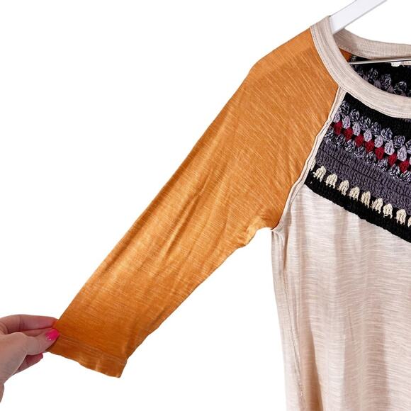 Free People Spring Bound Crochet Detail Top XS - Picture 6 of 11